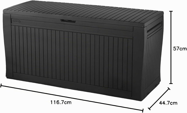 Koll Living Gartenbox mit 270 Liter Fassungsvermögen - wetterfester Stauraum, der Inhalt bleibt troc