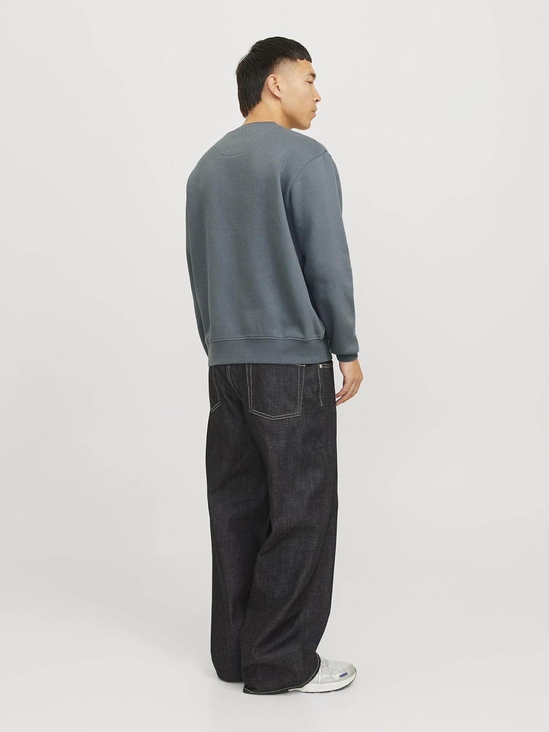 JACK & JONES Male Sweatshirt Gedruckt Sweatshirt XS Stormy Weather, XS Stormy Weather