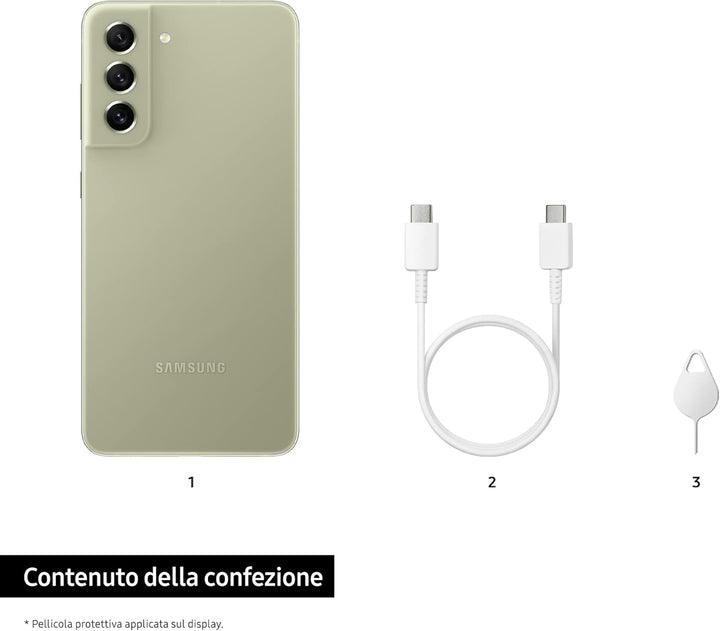 Samsung Galaxy S21 FE 5G 128GB Olive EU [16,29cm (6,4") OLED Display, Android 12, 12MP Triple-Kamera