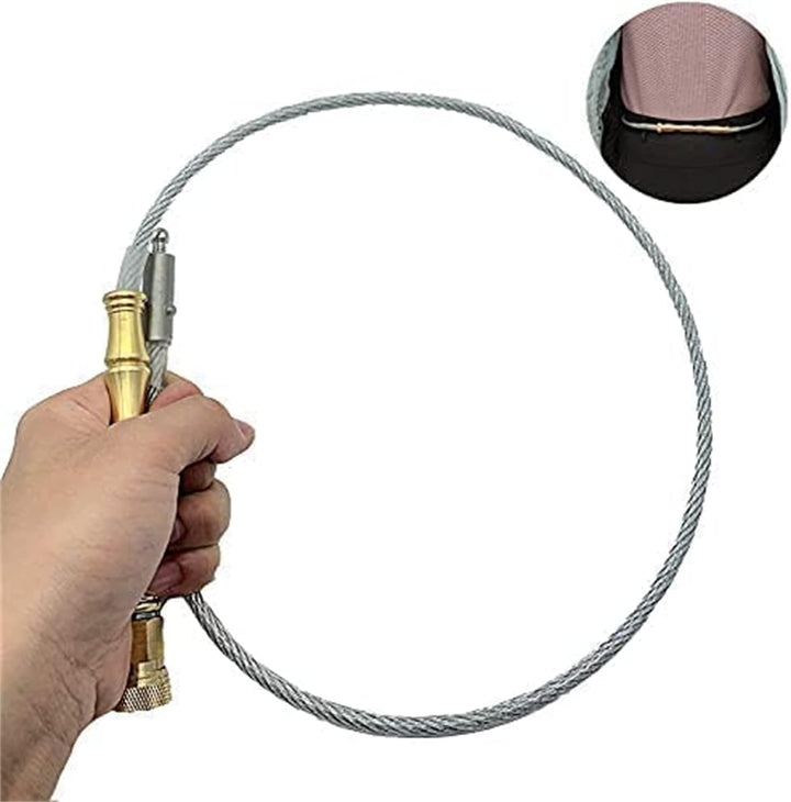 AVIERE Auto Tactical Whip Emergency Tool Tragbares Self Defense Anti Skid Glass Breaker Wire Whip
