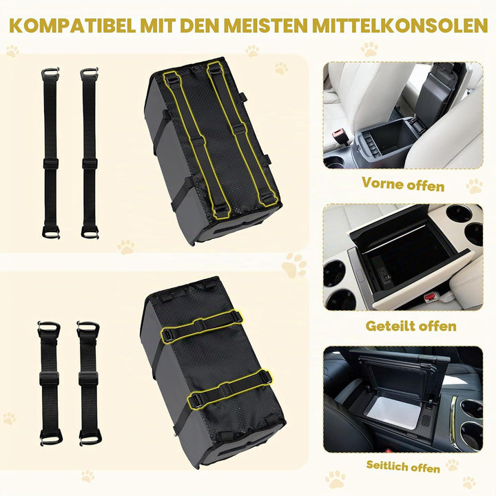 Hundesitz Auto für kleine Hunde – Wasserdichter Mittelkonsole Haustier Autositz Reise Booster Trageb