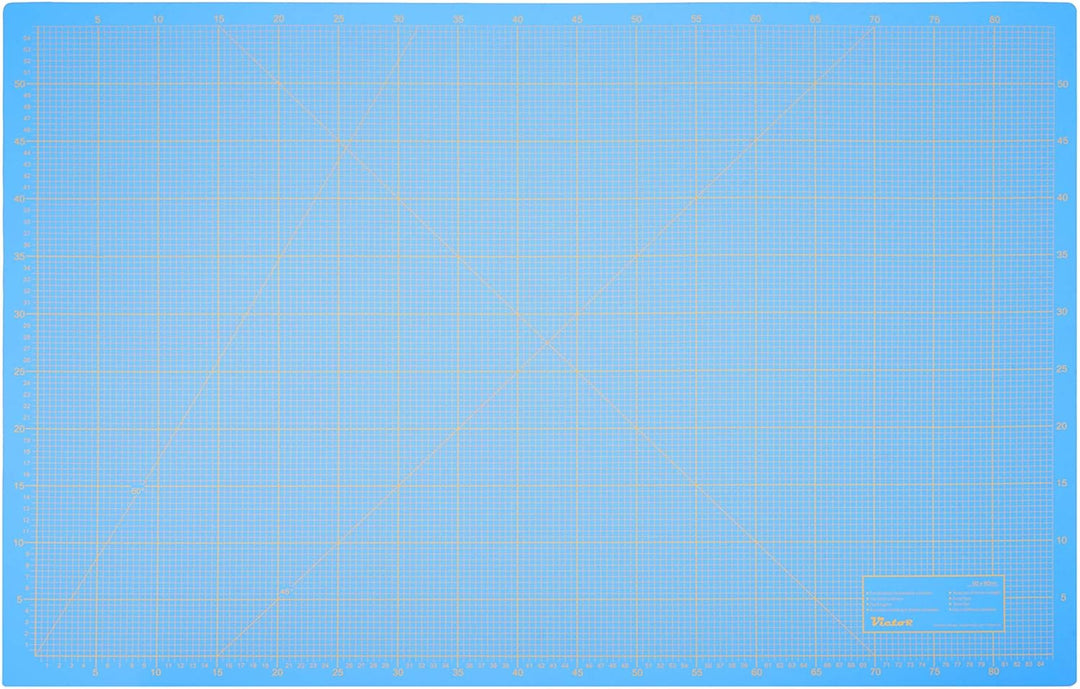 Schneidematte Blau 100x150cm 3-lagig Schneidematte XXL selbstheilend - Bastelunterlage - Schneideunt