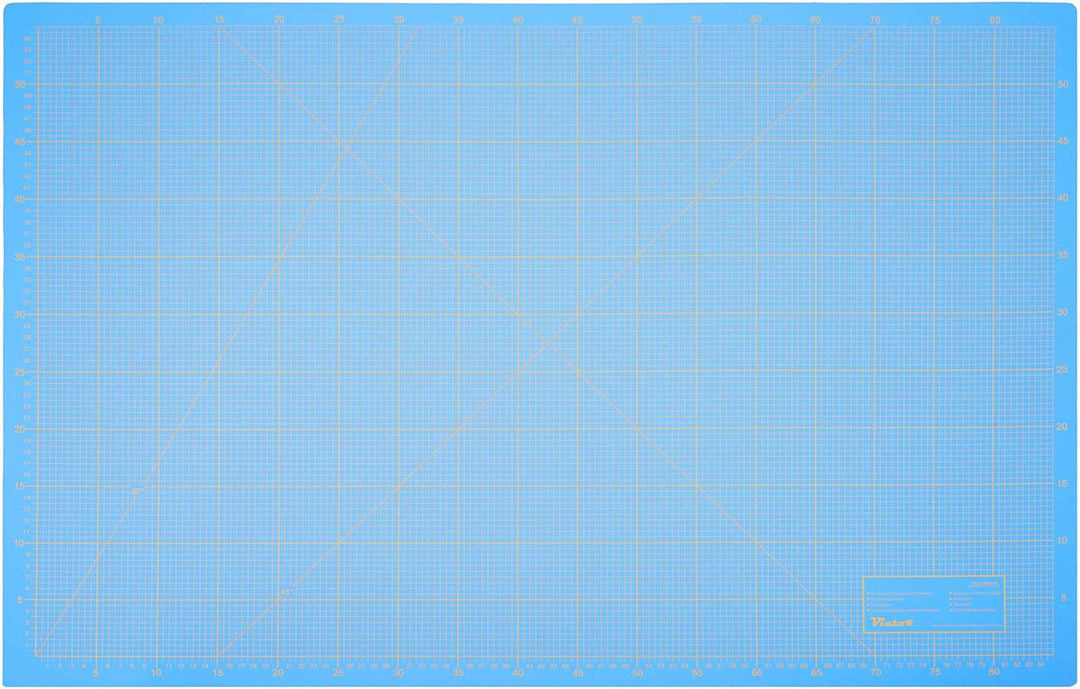 Schneidematte Blau 100x150cm 3-lagig Schneidematte XXL selbstheilend - Bastelunterlage - Schneideunt