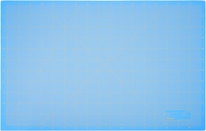 Schneidematte Blau 100x150cm 3-lagig Schneidematte XXL selbstheilend - Bastelunterlage - Schneideunt