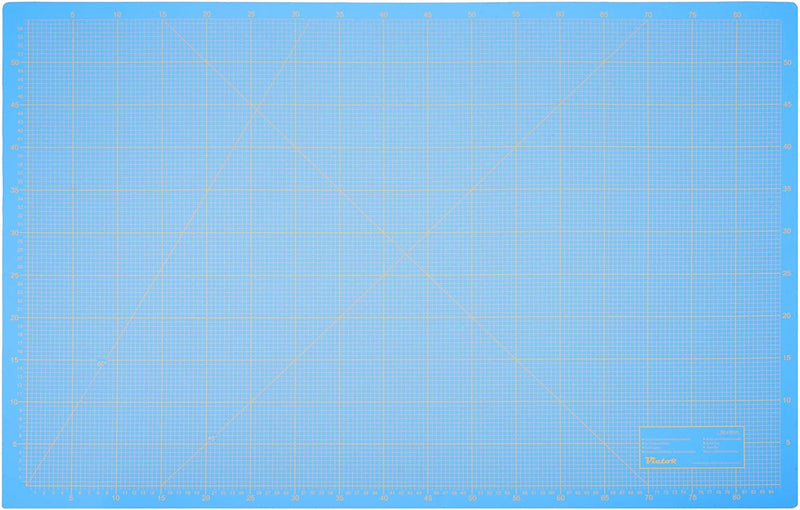 Schneidematte Blau 100x150cm 3-lagig Schneidematte XXL selbstheilend - Bastelunterlage - Schneideunt