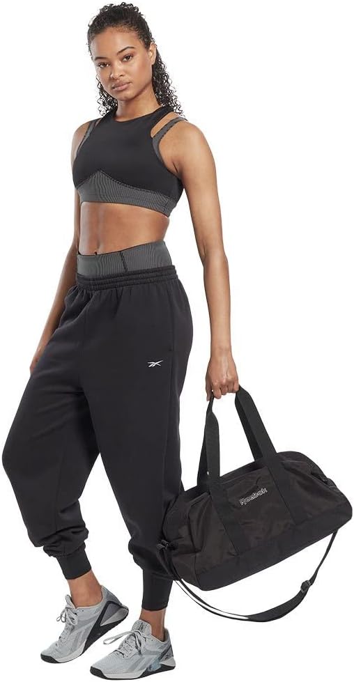 Reebok Damen S Rib Hr Tight Leggings XS Schwarz, XS Schwarz