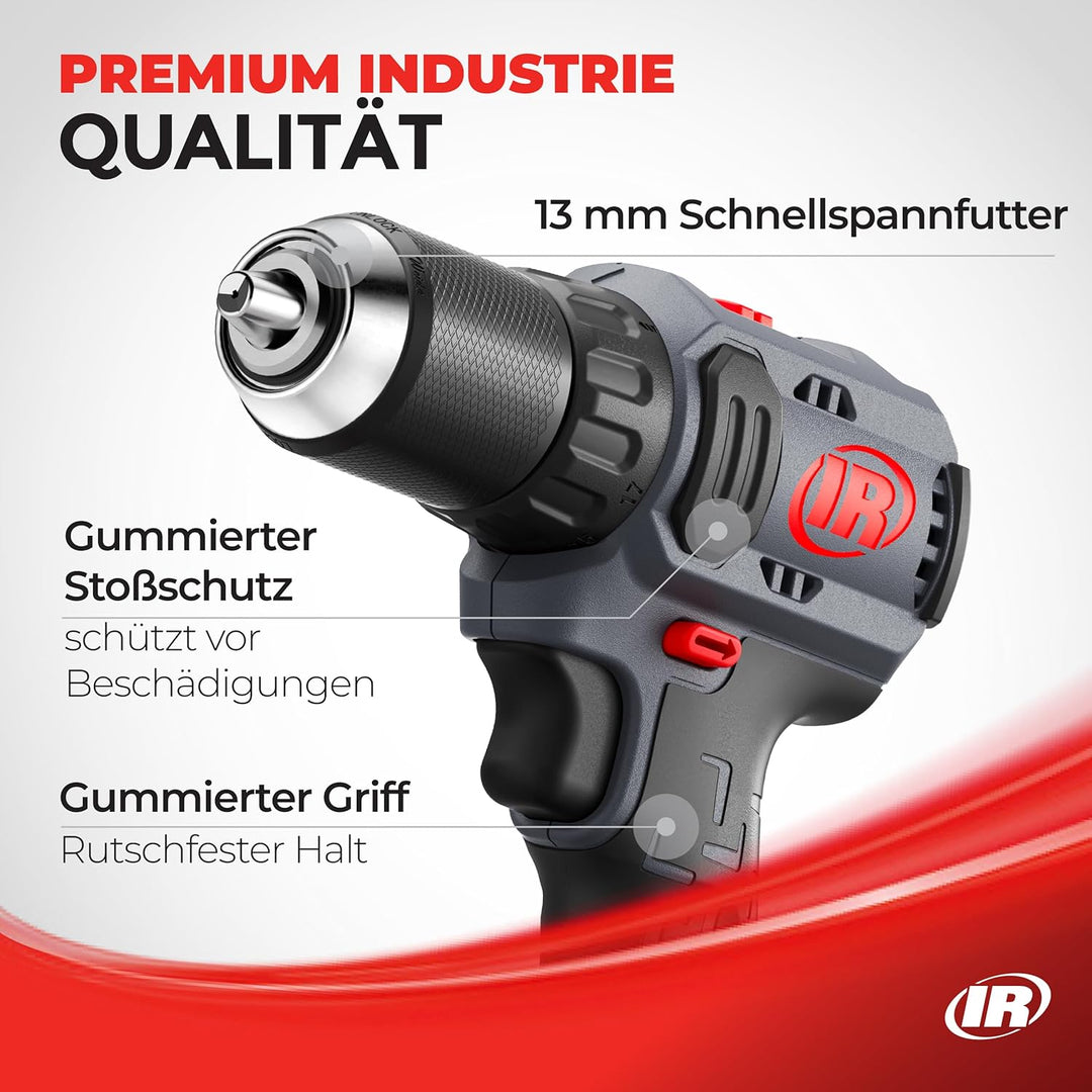 Ingersoll Rand D3141 IQV20 Bohrschrauber, 20v, Kompakt, Kabellos, Schwarz, 50 Nm Drehmoment, 180 mm