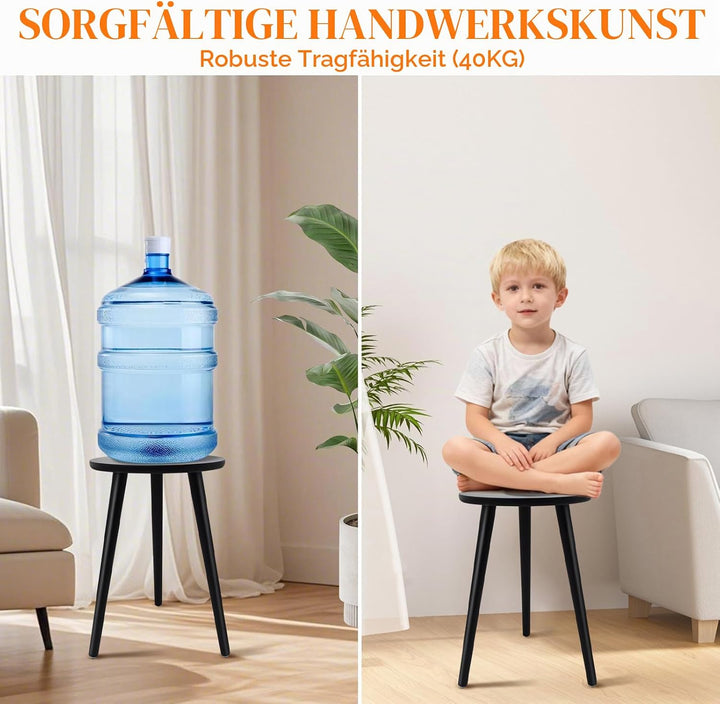 Blumenständer Holz, Rundschreiben Pflanzenständer Hoch, Dreibein Pflanzenregal Indoor für Pflanzen,