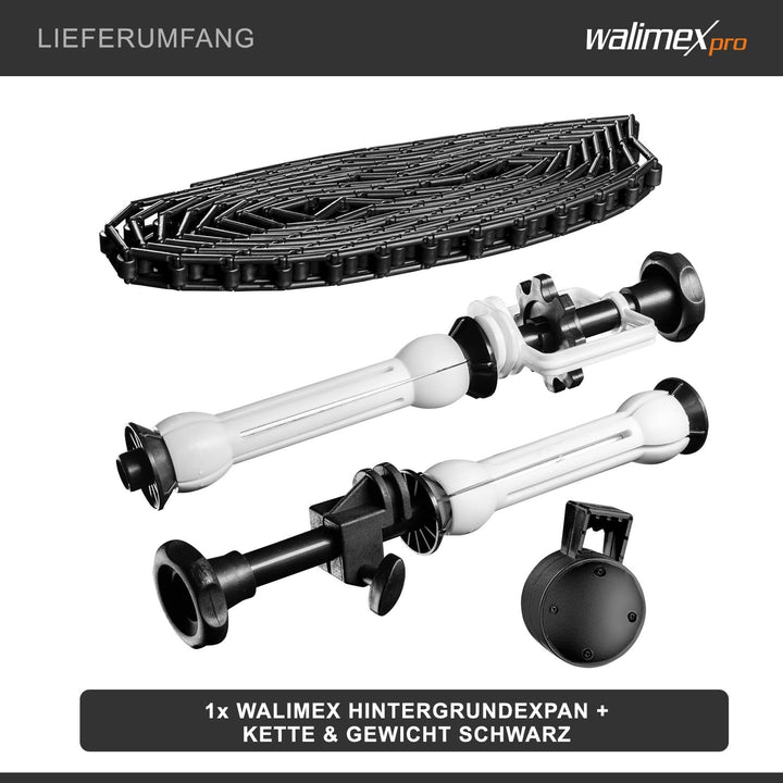 Walimex Pro Hintergrundexpan und Kette & Gewicht