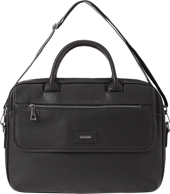 Redbridge Herren Schultertasche Messenger Bag Umhängetasche Kunstleder Schwarz, Schwarz
