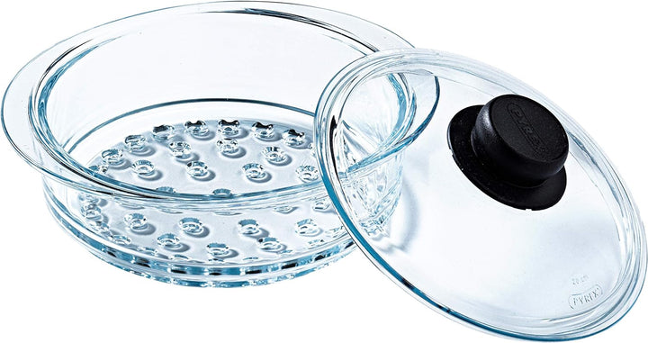 Pyrex® - Dampfkorb + Deckel – Kochen mit Dampf für eine gesunde und schmackhafte Küche