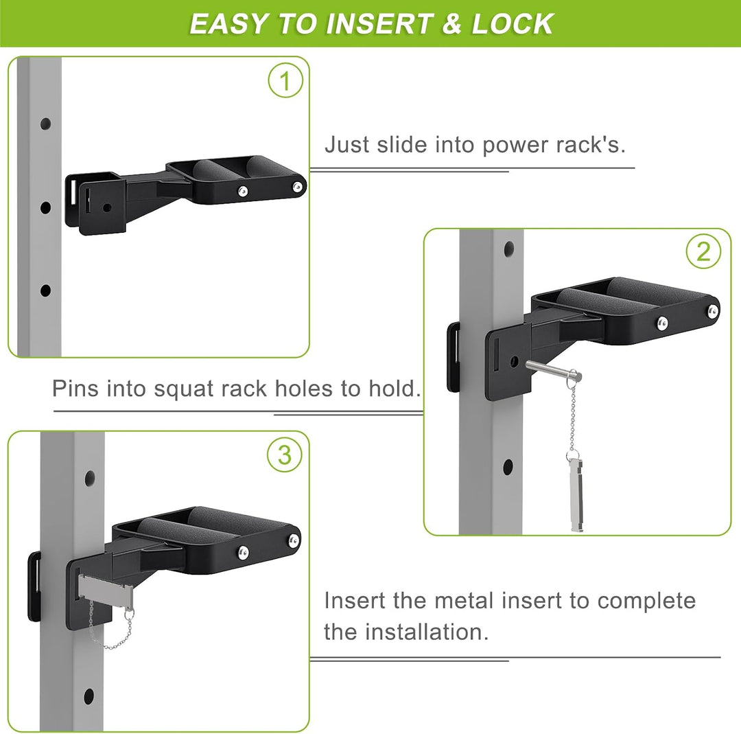 Kipika Muti-Grip Dip-Barren-Aufsatz für 5,1 x 5,1 cm und 7,6 x 7,6 cm Power-Rack, breite und schmale