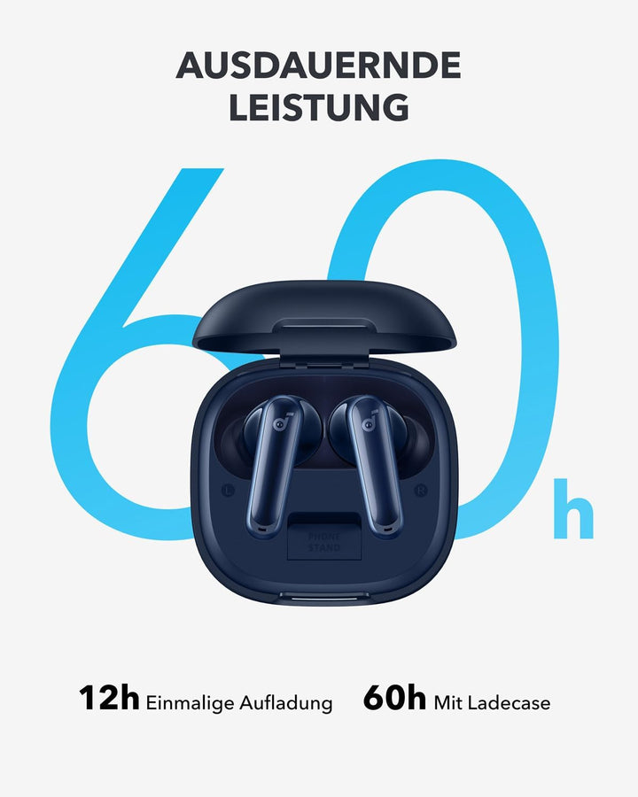 soundcore P40i by Anker, Wireless Earbuds mit Noise Cancelling, Adaptive Geräuschunterdrückung, Bass