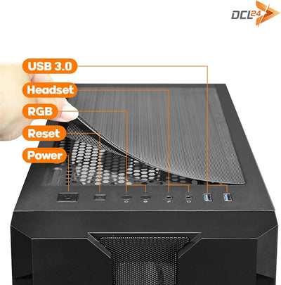 dcl24 Gaming PC Set komplett AMD Ryzen 7 5700X3D, RTX4060Ti 8GB - 1000GB SSD, 32GB DDR4, Gamer PC mi