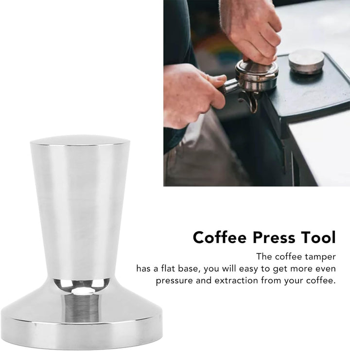KIMISS Kaffeepresswerkzeug für Nestle 40 Mm – Edelstahl-Tamper mit Ergonomischem Griff – Schaufel Zu