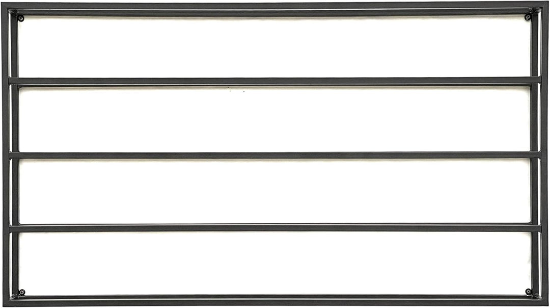 DanDiBo Weinregal Metall Wand 100 cm Schwarz Flaschenregal 96239 Flaschenhalter Wandmontage Modern W