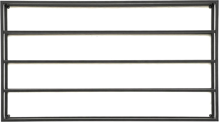 DanDiBo Weinregal Metall Wand 100 cm Schwarz Flaschenregal 96239 Flaschenhalter Wandmontage Modern W