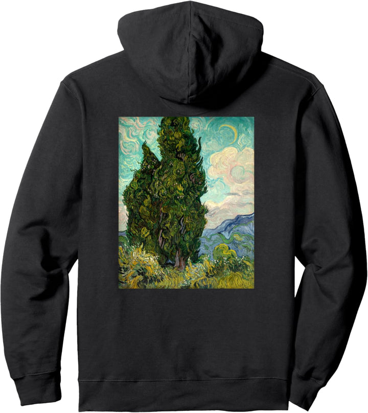 Vincent van Gogh Zypressen Berühmte Kunst Vintage Stilvoll Pullover Hoodie