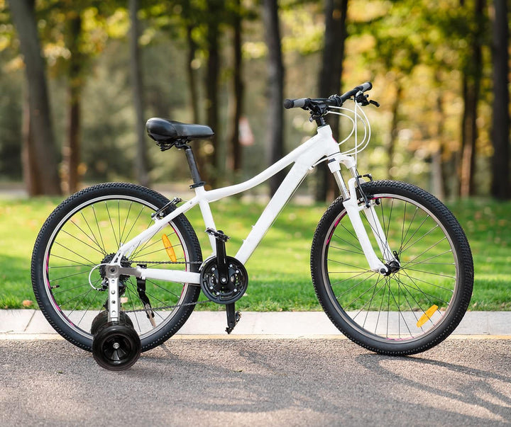 MOSHAY Roll Over Bild zu Zoom in Fahrrad Training Räder passt 16 18 20 22 24 Zoll Kinder variable Fa