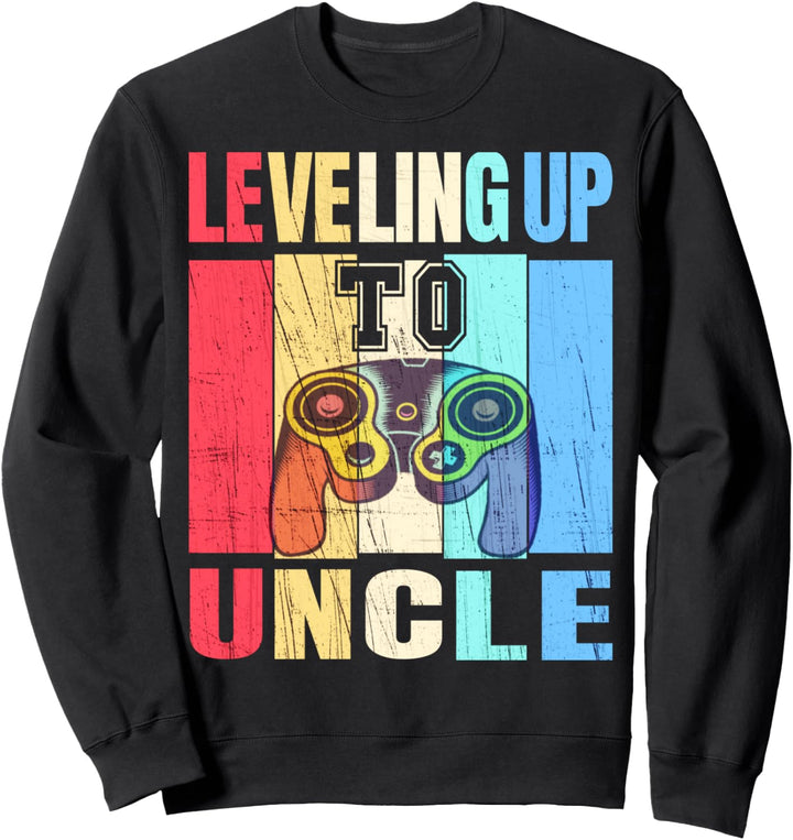 Promoted to Uncle Gamer Vintage Leveling Up to Uncle Sweatshirt