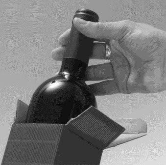10 Stück Weinkarton, Weinverpackung, Flaschenkarton - Fineline Gold Magnum für eine Flasche