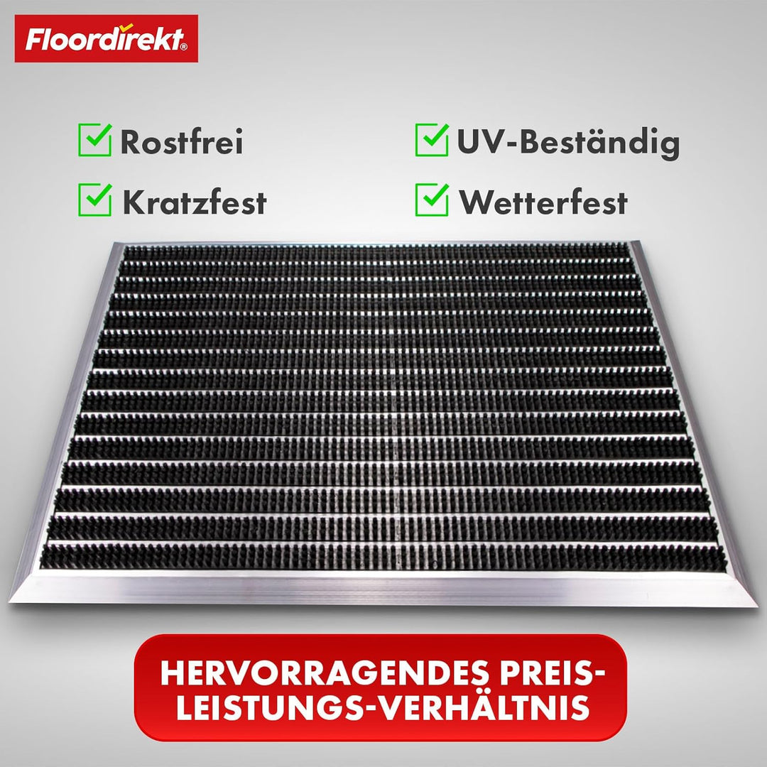 Floordirekt Fussabtreter Aussenbereich „Spectral“ für innen & aussen - rostfrei & wetterfest - Haust