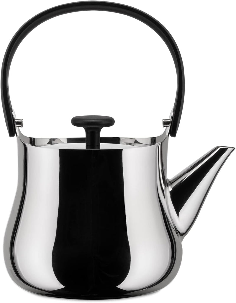 Alessi NF01 "Cha" Wasserkessel aus Edelstahl glänzend poliert, 90 cl, 3.7 x 16.5 x 4.3 cm