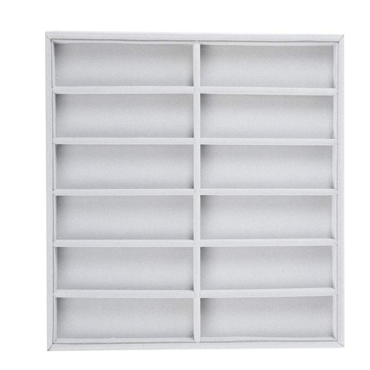 Sonnenbrillen-Aufbewahrungsbox, 12 Gitter Sonnenbrillen-Aufbewahrungsbox Brillenetui Organizer Schmu