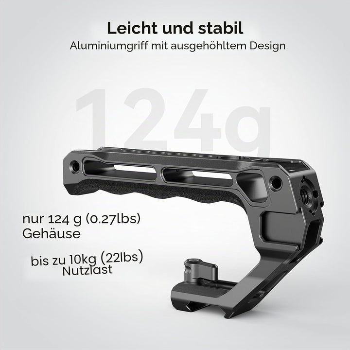 SMALLRIG NATO Top Handle, Griff mit NATO Schnellspanner für Kamerakäfig, universelles Video Rig mit