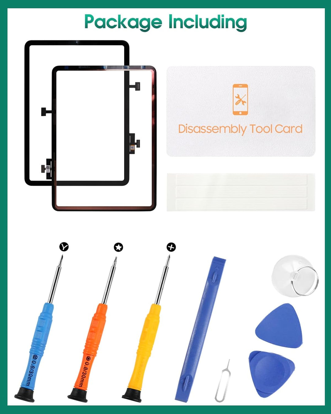 Bildschirm-Ersatz für iPad Air/Air 4 10.9 4. 4Gen A2324 A2072 A2316 27,7 cm Touchscreen-Digitizer-Pa