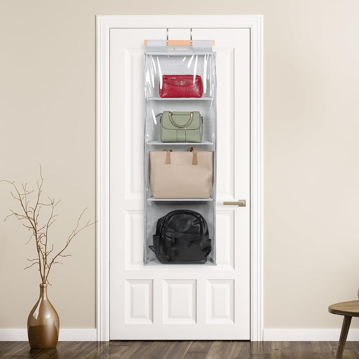 Syeeiex Hängend Handtaschen Aufbewahrung Organizer Mit zips, Kleiderschrank Organizer für Geldbörsen
