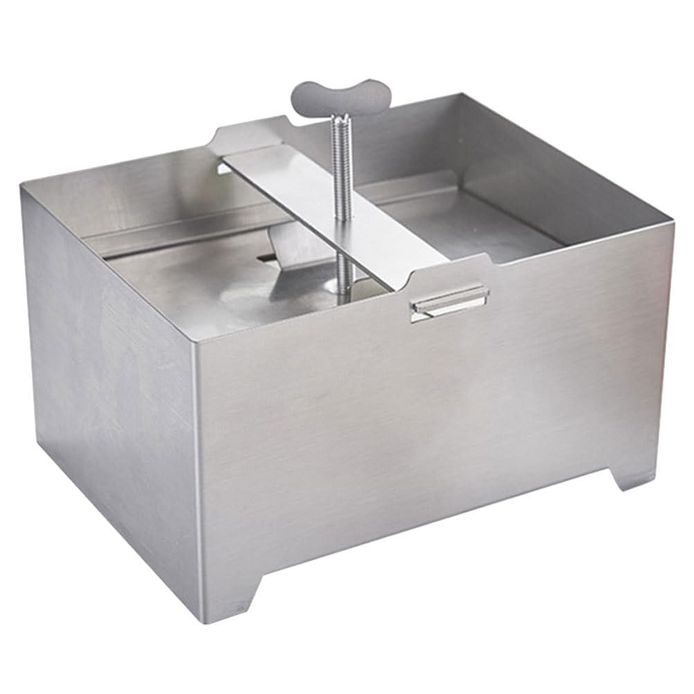 Operitacx Edelstahl Tofu Presse 16X12X9 cm 304 Lebensmittelqualität Rechteckige Tofu Pressform Für H