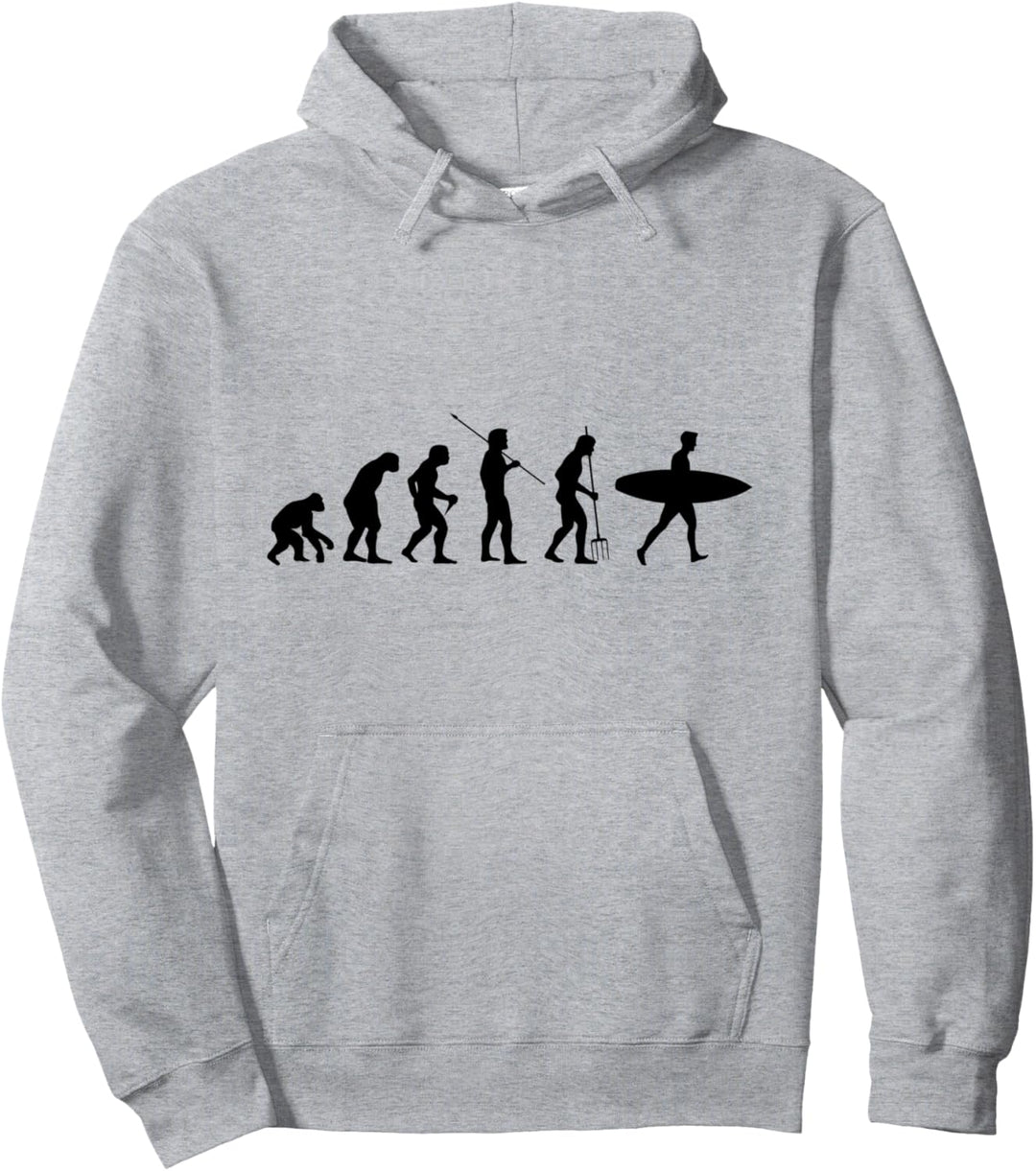 Surfer Evolution Retro Windsurfen Kiteboarder Surfen Pullover Hoodie