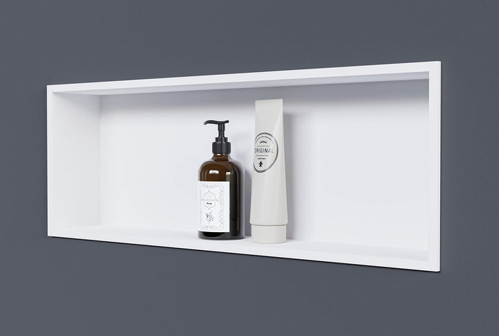 Bernstein Wandnische aus Edelstahl NT206010X - 20 x 60 x 10 cm (B x H x T) Einbauregal, Flexibler Ei