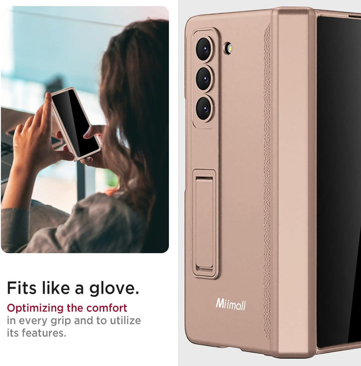 Miimall Kompatibel mit Samsung Galaxy Z Fold 6 Hülle mit Displayschutz Anti-Peeping+Magnetischer Sch