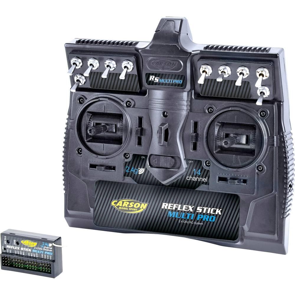 Carson 500501003 Modellsport Reflex Stick Multi PRO Hand-Fernsteuerung 2,4GHz Anzahl Kanaele: 14 ink