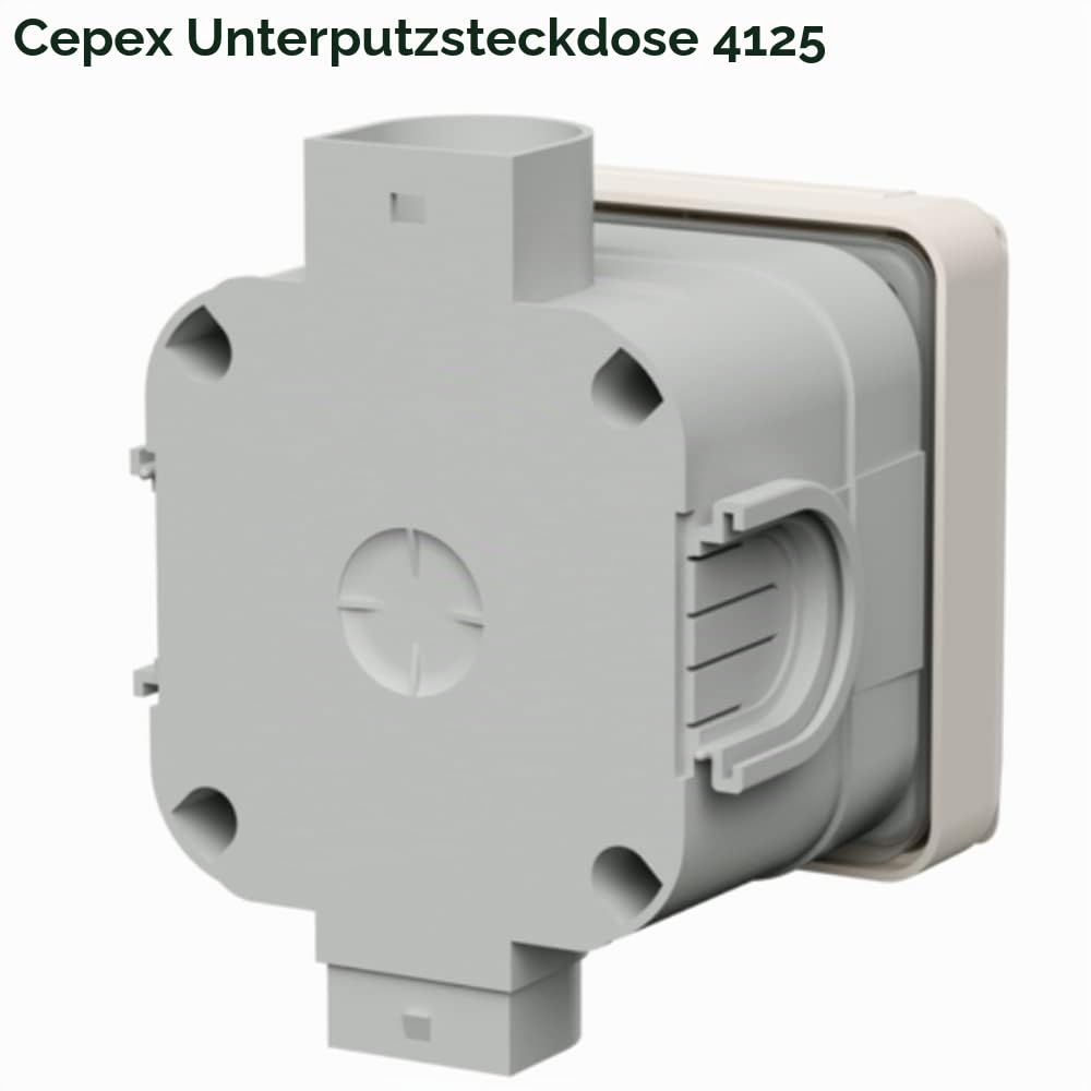 Mennekes 101100357 Basen in System cepex-th, Steckdosen CEE, 400 V, 50–60 Hz, 16 A, 5-polig, IP 44,