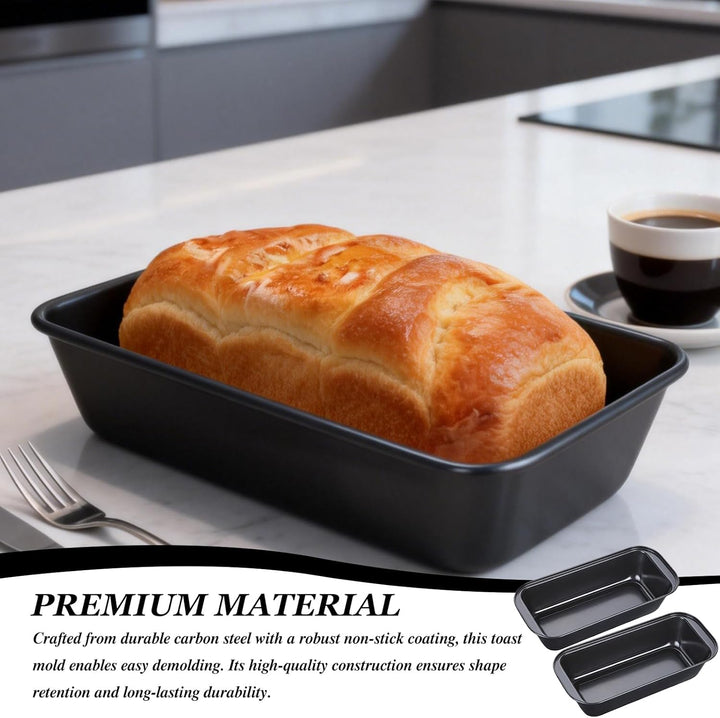PORFOYO Brotbackform Kasten 2er Set Kastenform Brot Backform, 25,7 x 13 x 5,8 cm Edelstahl Brotbackf