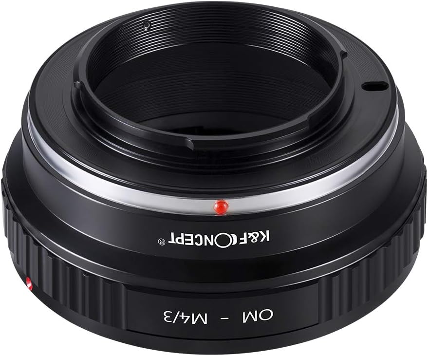 K&F Concept OM-M4/3 Objektiv Adapterring für Olympus OM Objektiv auf Micro 4/3 M4/3 Four Thirds Syst