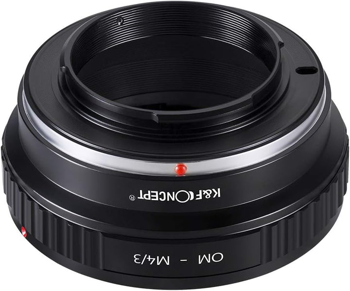 K&F Concept OM-M4/3 Objektiv Adapterring für Olympus OM Objektiv auf Micro 4/3 M4/3 Four Thirds Syst