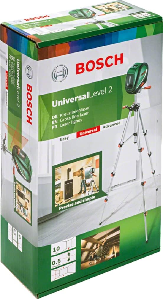 Bosch Home and Garden Bosch Kreuzlinienlaser UniversalLevel 2 mit Stativ (Laserkreuz inkl. integrier