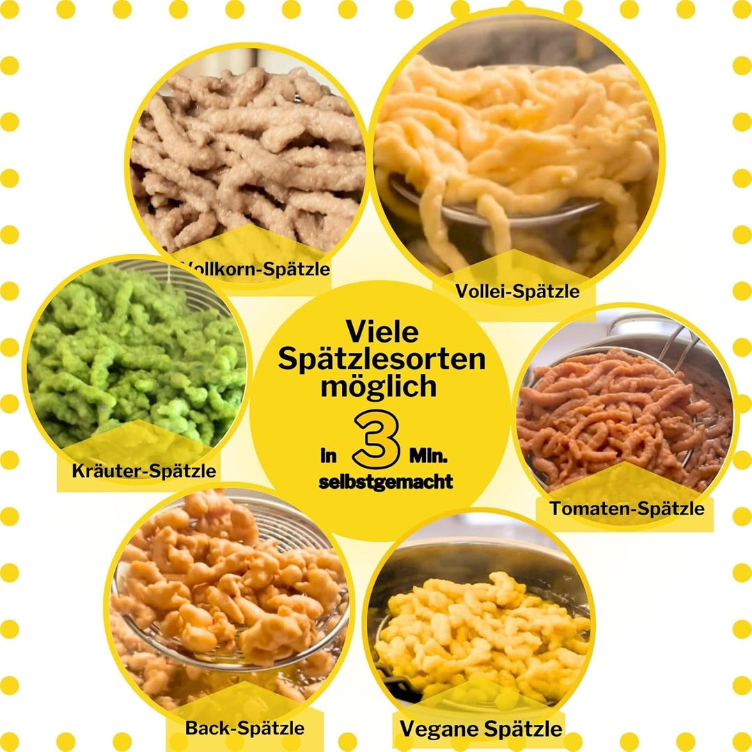 SCHNELL FRISCHE SPÄTZLE im Spätzle-Shaker machen. Vereinfachte patentierte Methode. Der All-in-one-K