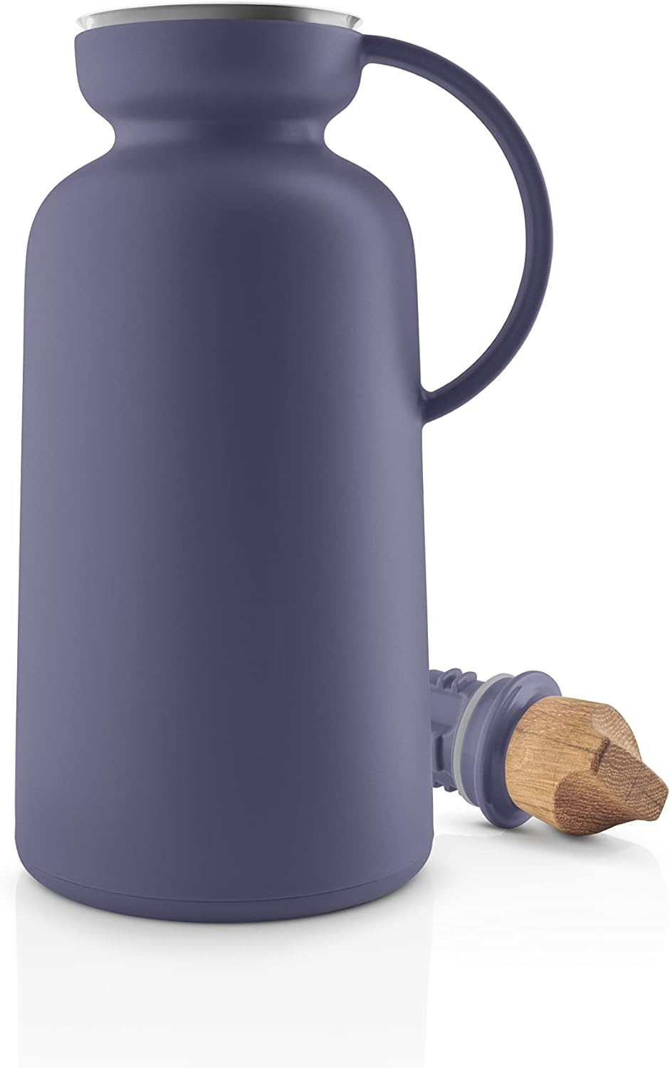 EVA SOLO | Silhou. Isolierkanne 1l white |Zu 100% tropffreie Isolierkanne mit Stahleinsatz | Violet