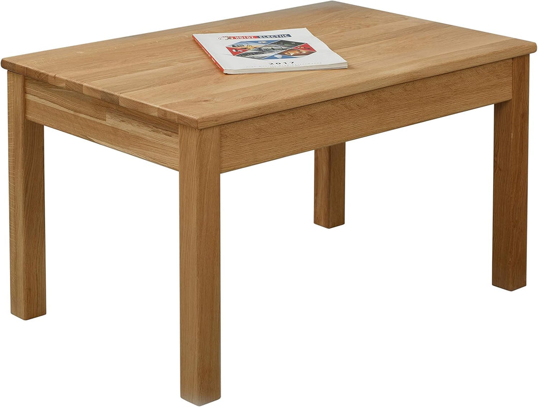 Krok Wood Couchtisch Tomas aus Massivholz (Eiche, 75 x 50 x 45 cm) 75 x 50 x 45 cm Eiche, 75 x 50 x