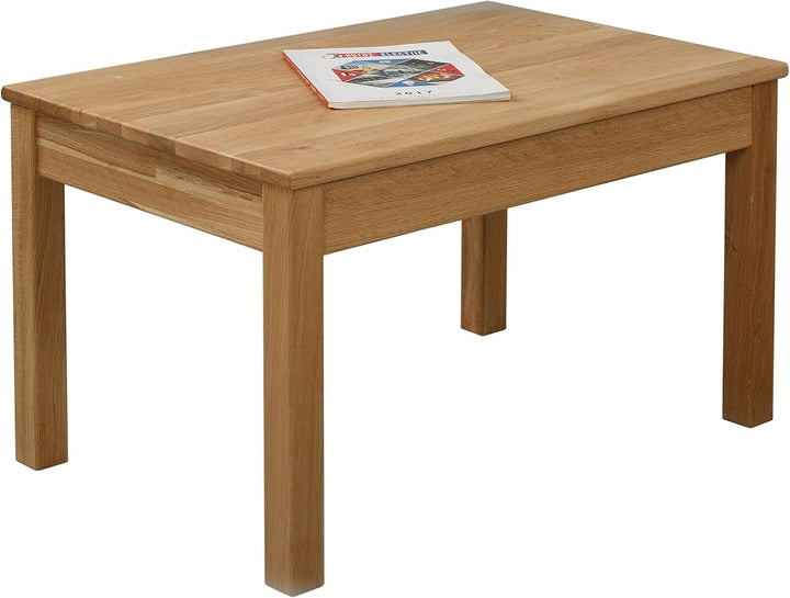 Krok Wood Couchtisch Tomas aus Massivholz (Eiche, 75 x 50 x 45 cm) 75 x 50 x 45 cm Eiche, 75 x 50 x