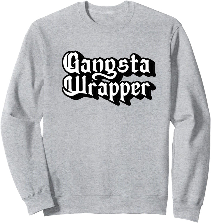 Gangsta Wrapper! Fun & Funny Christmas Holiday Graphic Sweatshirt