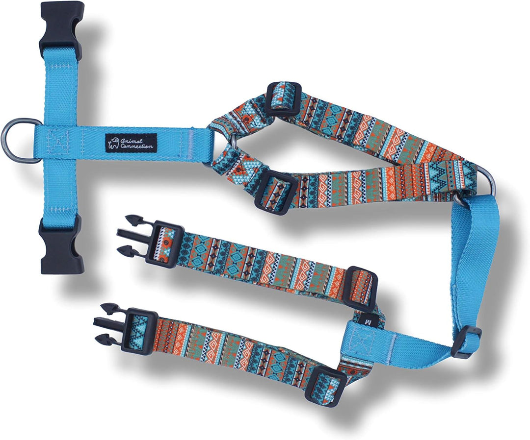 H-Form für Hunde, 5 Punkte, Limited Edition, leicht und robust, Aztec, Origami, Viking (XS, Aztec Cy