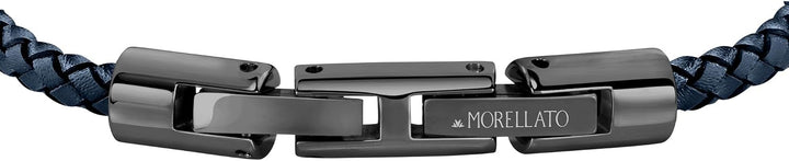 Morellato Herrenarmband, Kollektion Moody, aus Leder, Schwarz-IP, Edelstahl - SQH21
