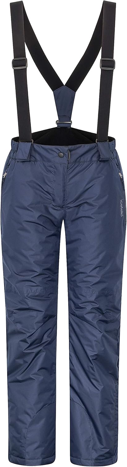 icefeld Damen Winterhose/Thermohose/Schneehose PFC frei M Skihose Marineblau (Navy), M Skihose Marin