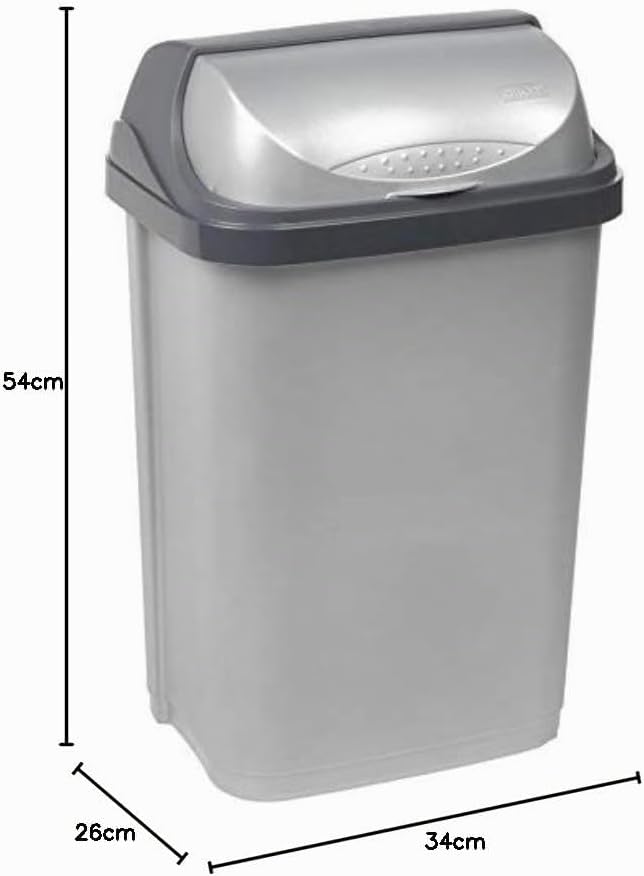 keeeper Abfallbehälter mit Rolldeckel, 25 l, Rasmus, Graphit-Grau Rasmus Graphit 25 l, Rasmus Graphi